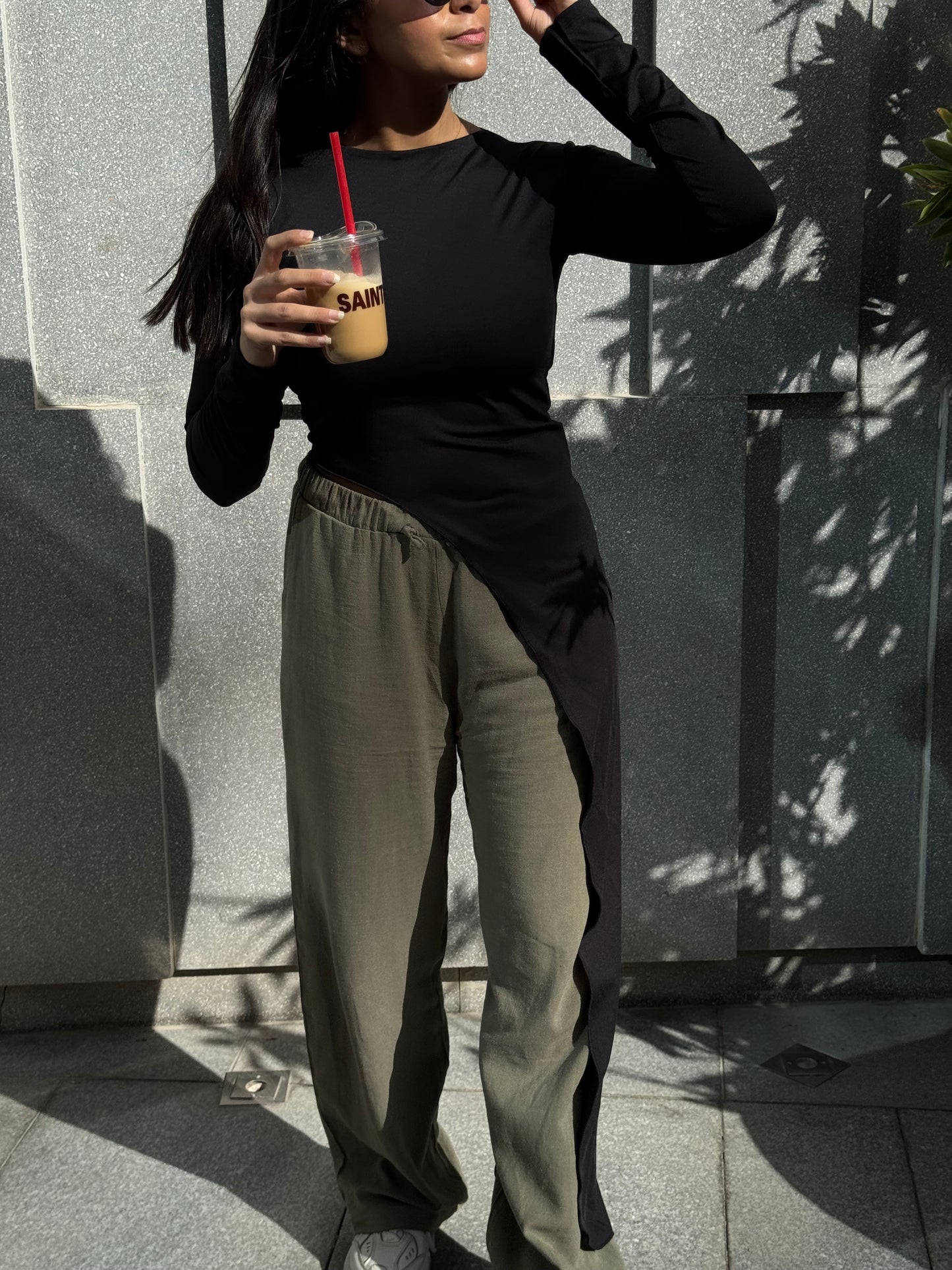 One side Maxi Top