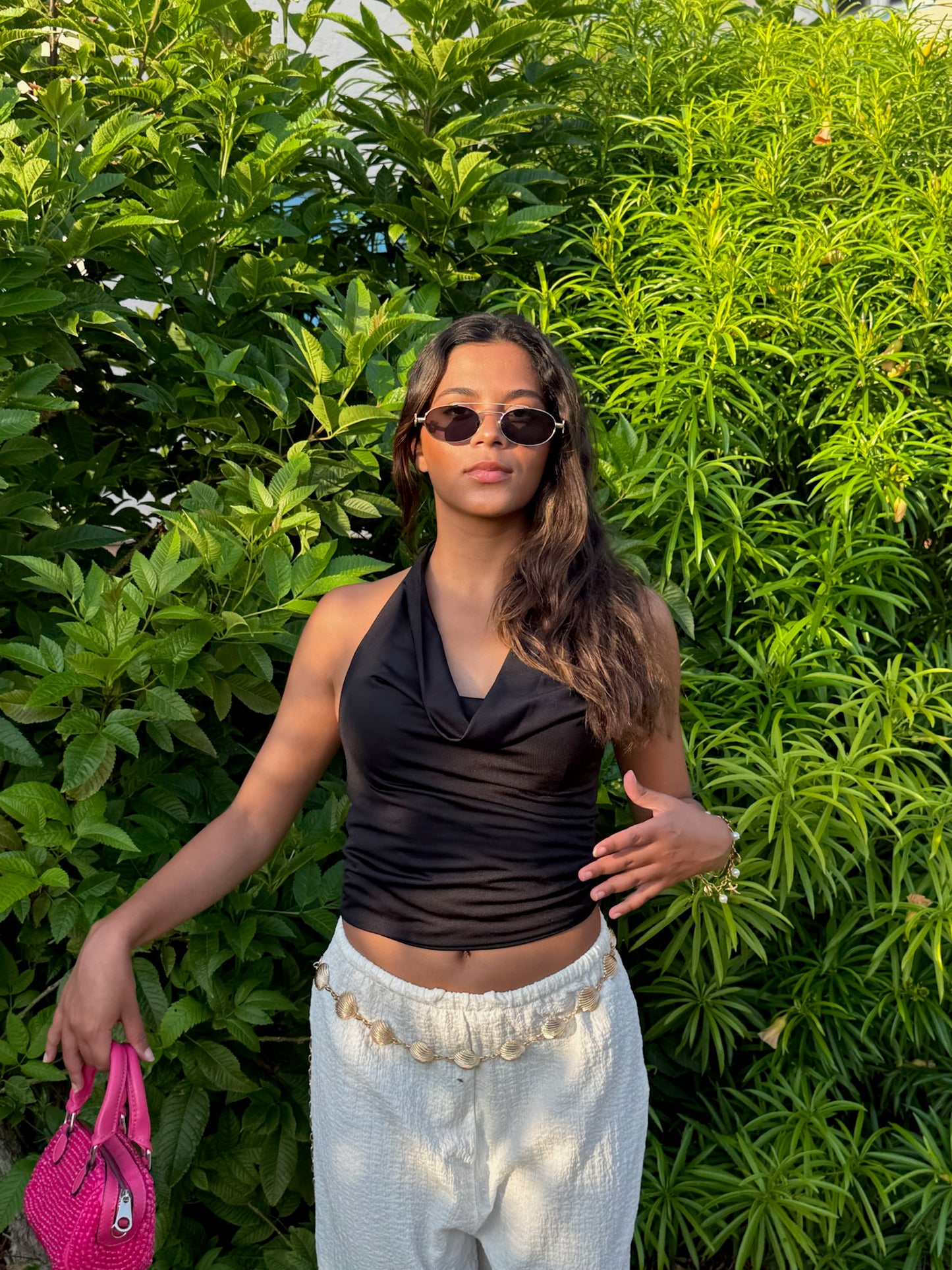 Loose neck top