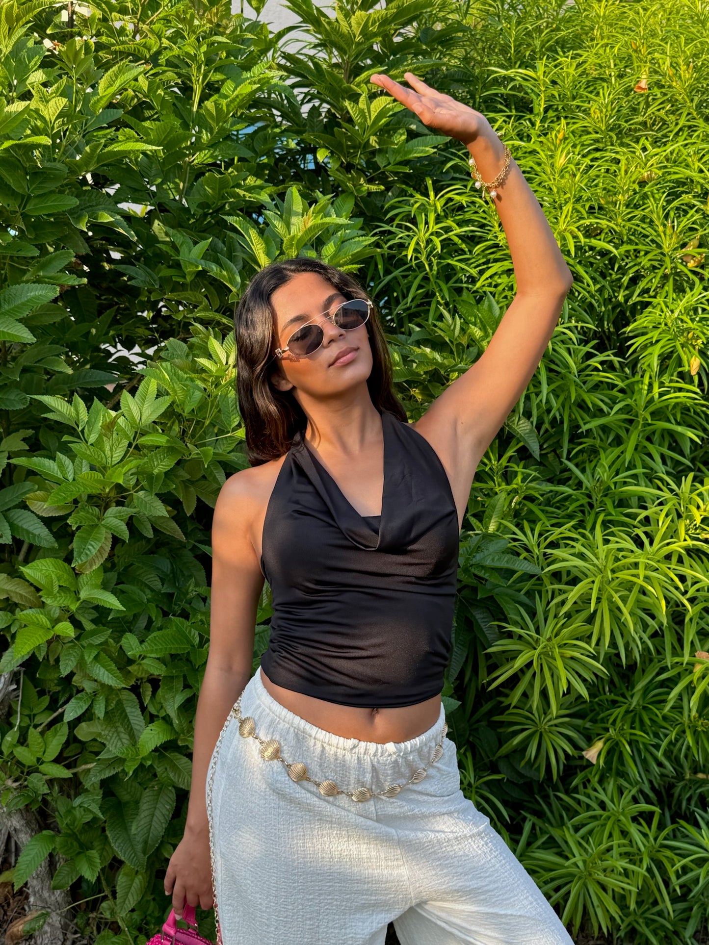 Loose neck top