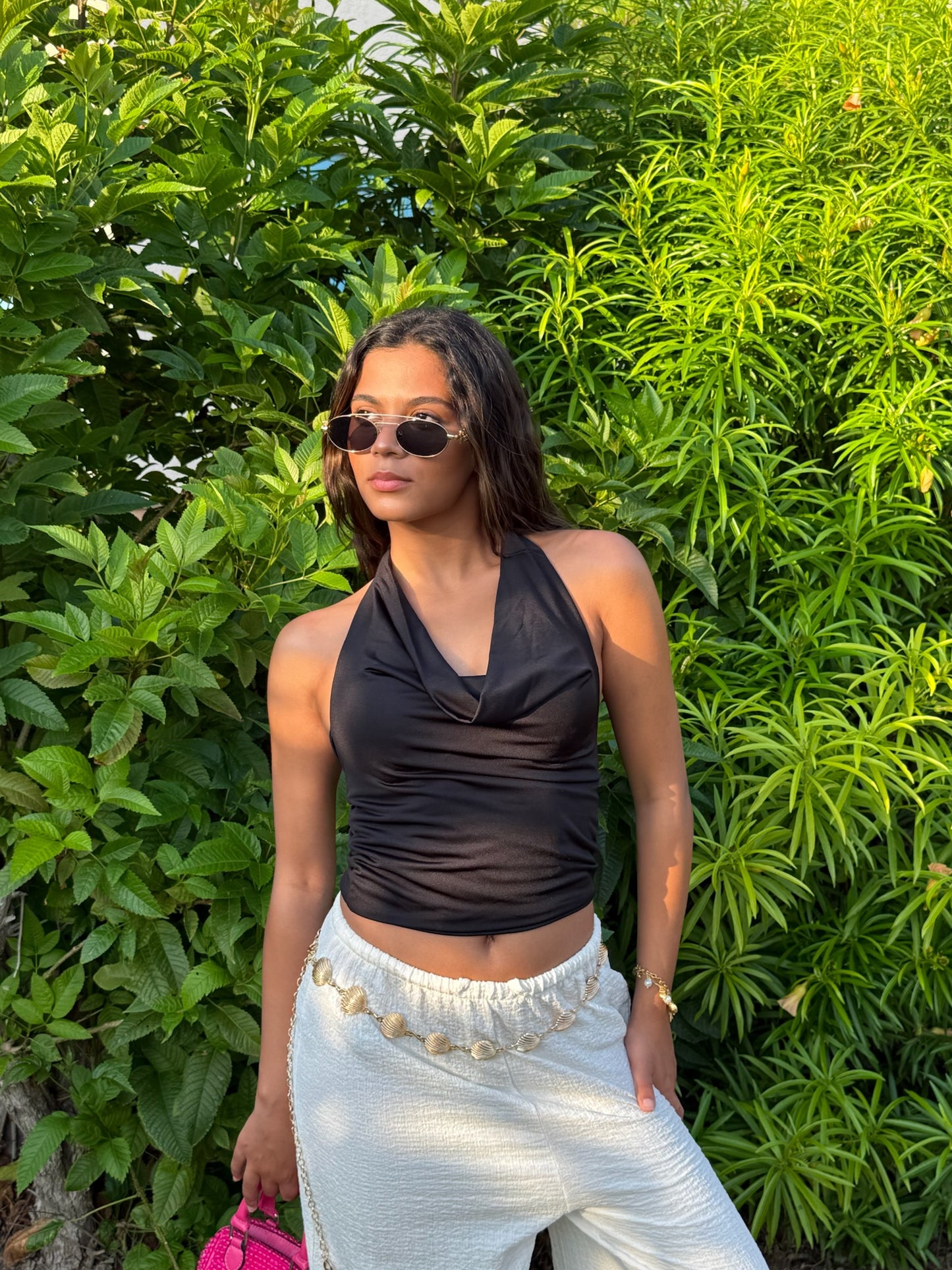 Loose neck top