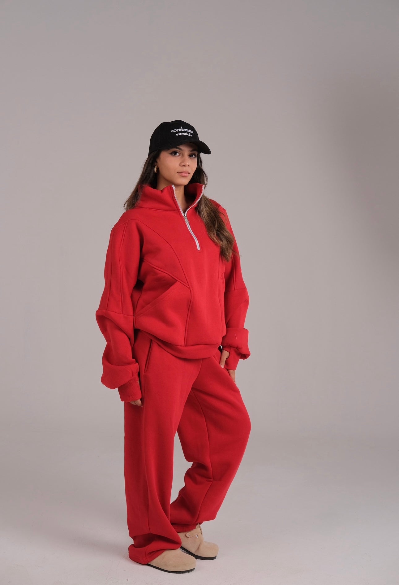 Finger Quarter Zip Sweater