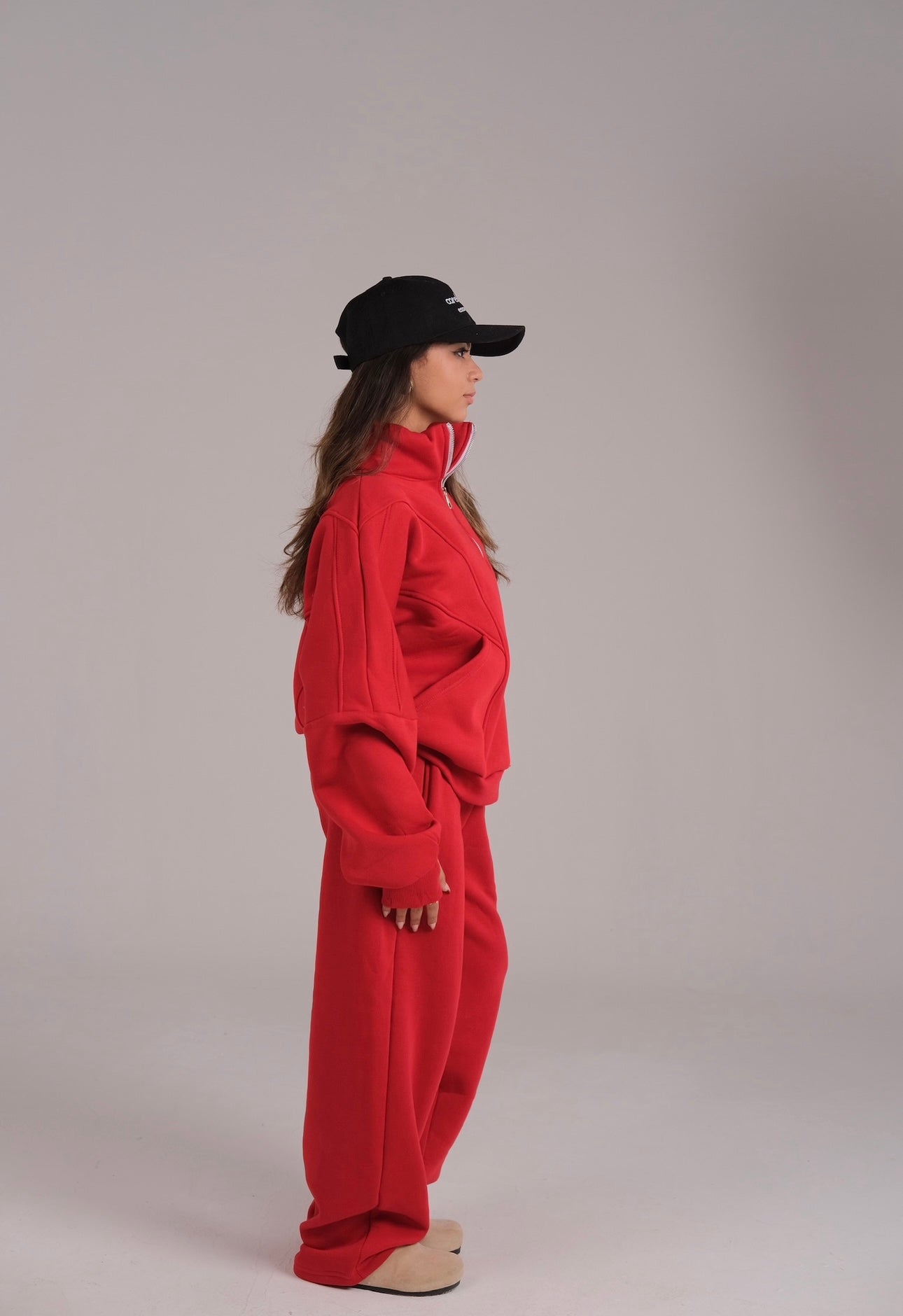 Finger Quarter Zip Sweater