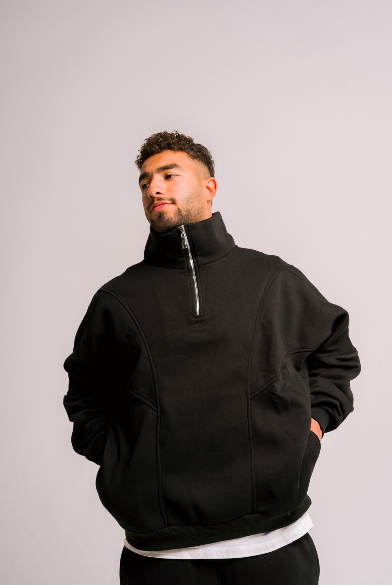 UNISEX Quarter Zip Sweater
