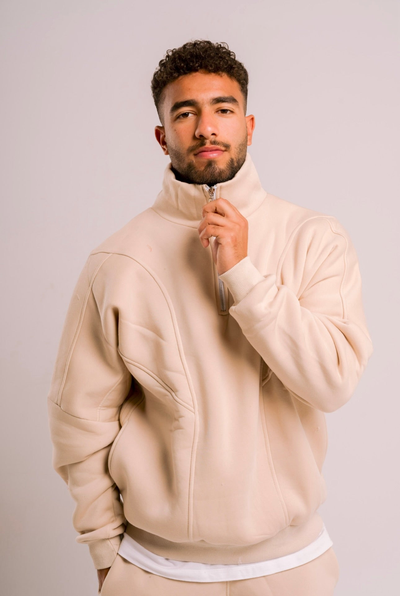 UNISEX Quarter Zip Sweater