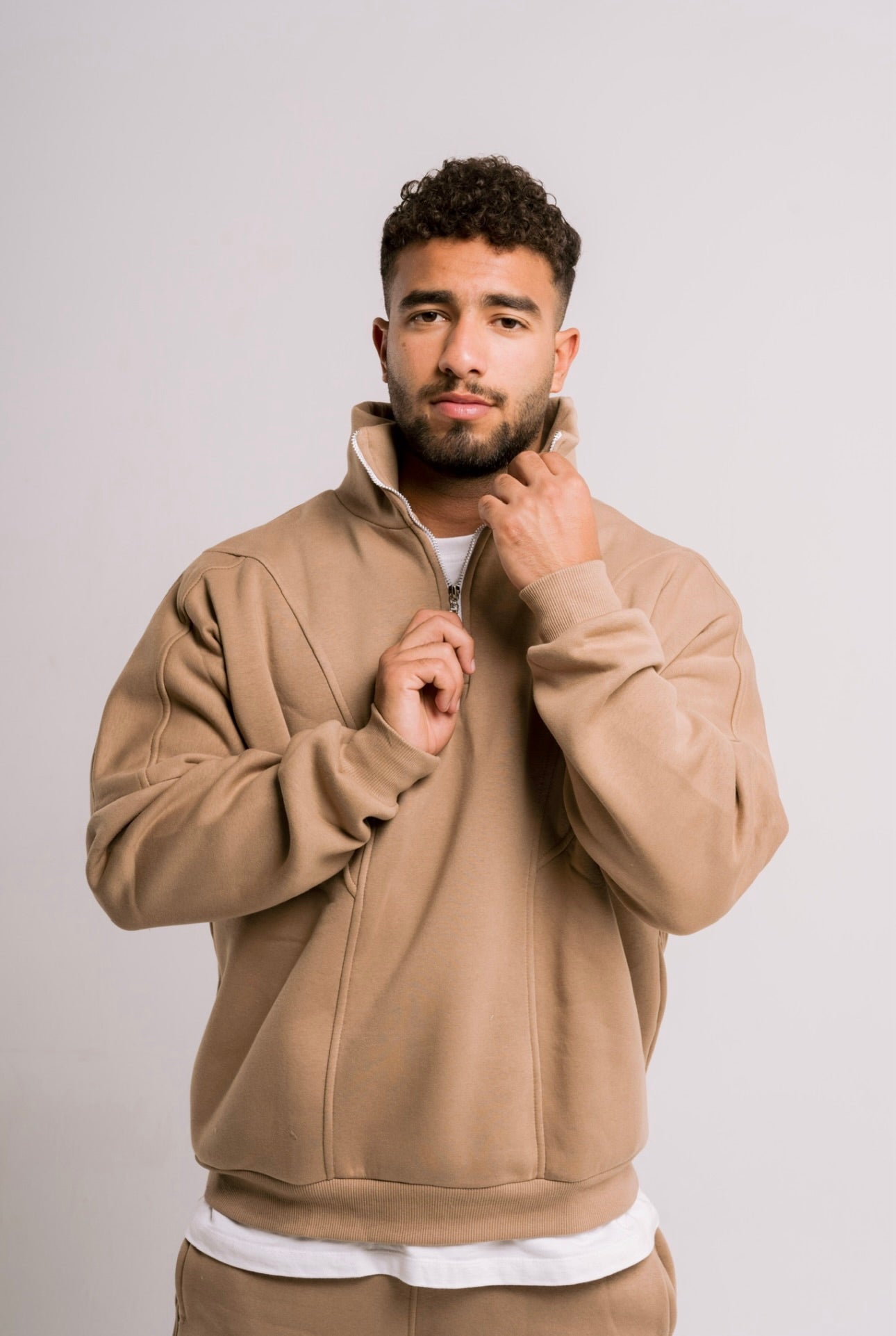 UNISEX Quarter Zip Sweater