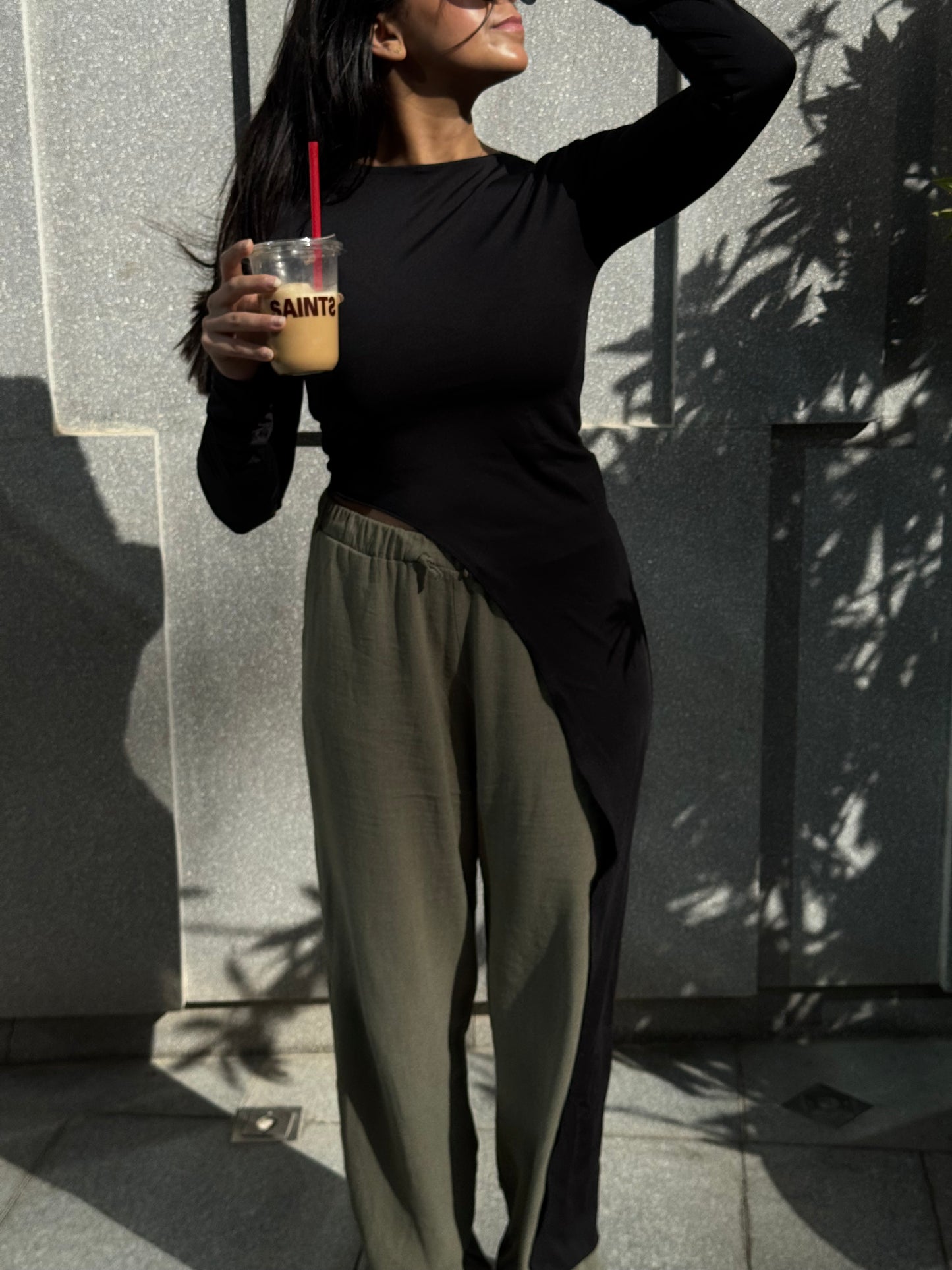 One side Maxi Top