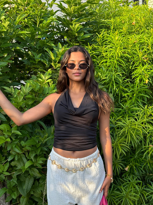 Loose neck top