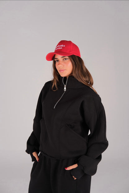 Finger Quarter Zip Sweater