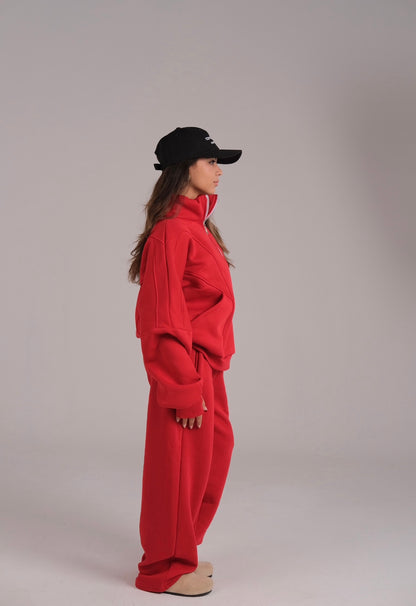Finger Quarter Zip Sweater